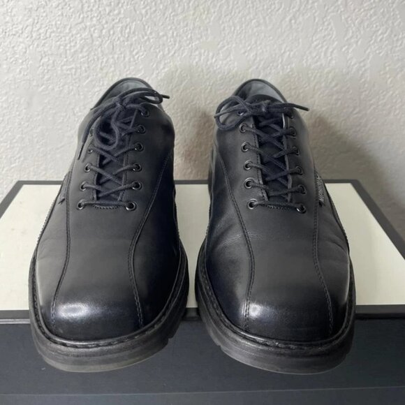 Mephisto Welt Air Relax Goodyear Casual Oxford Black Leather Men's 8.5 US/8 EU - Picture 1 of 10
